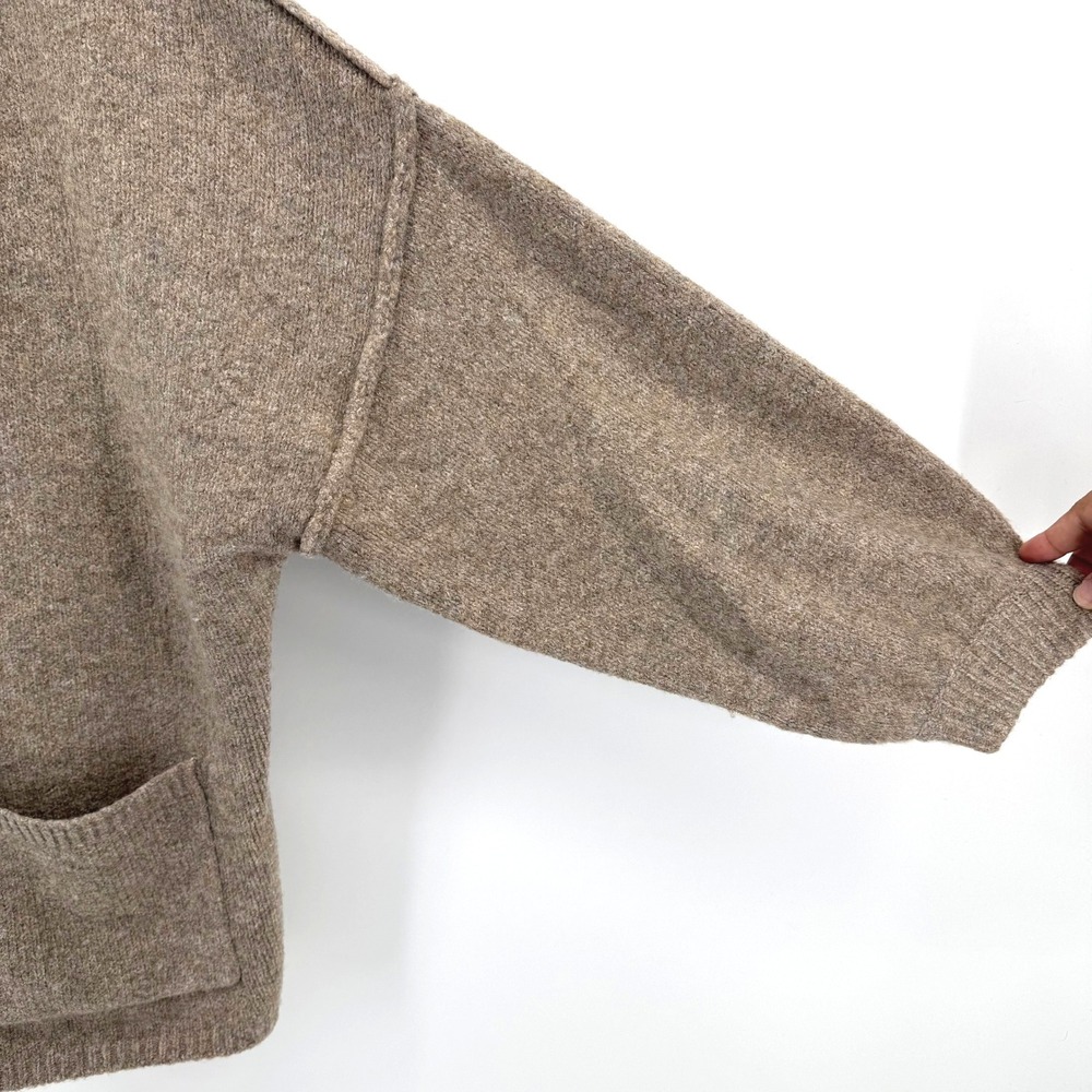 PrettyGarden Cardigan Women Large Brown Oversized Knit Sweater Cottagecore Fall - Picture 3 of 10